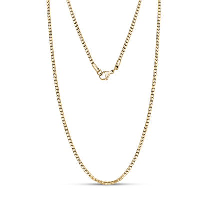 Diamond Cut Box Link Chain - Unisex Necklaces - The Steel Shop