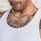 Matte Flat Snake Chain - Men Necklace - The Steel Shop