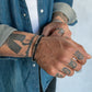 Skulls and Stones Bracelet - Mens Steel Bracelets - The Steel Shop