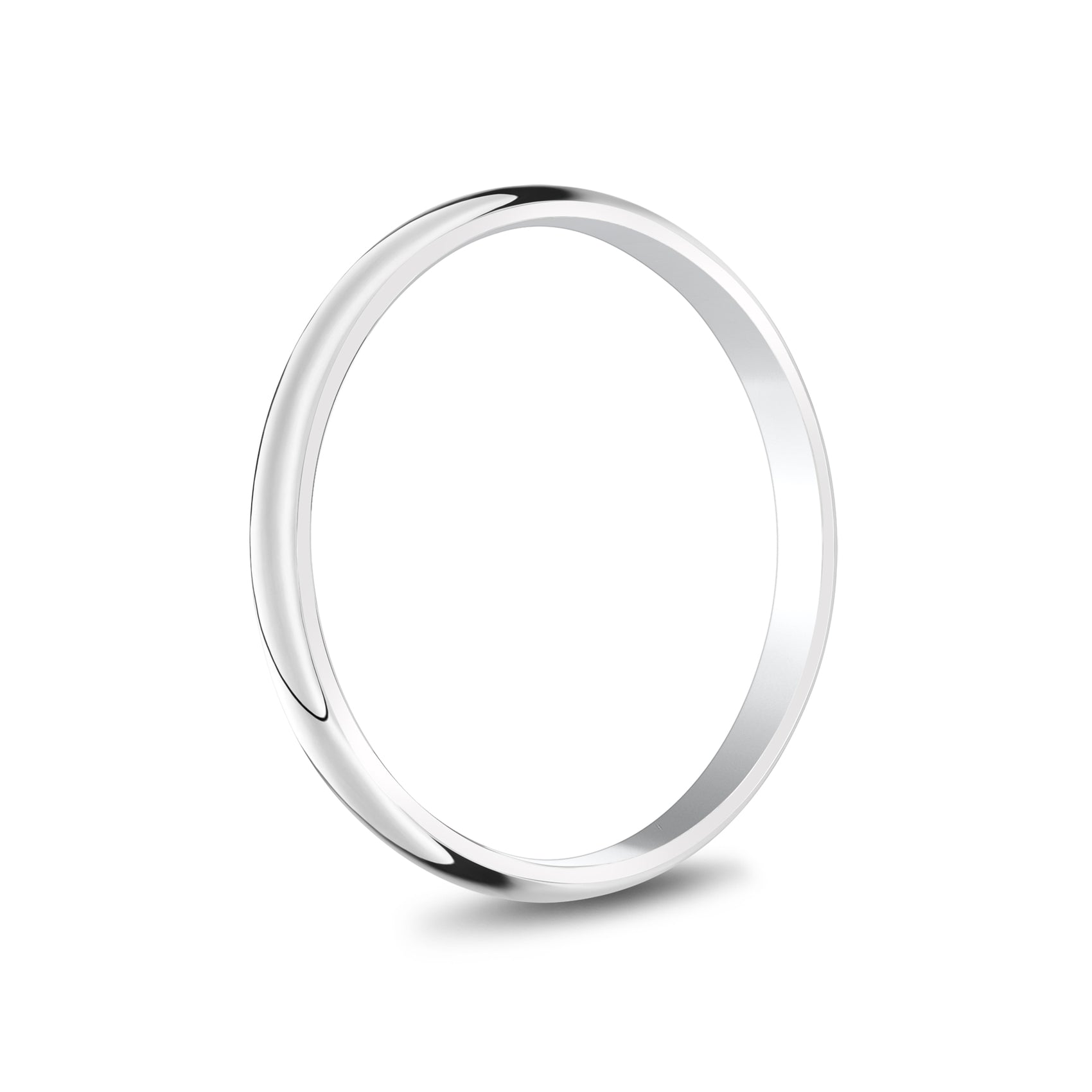 2mm Dome Wedding Band - Women Ring - The Steel Shop