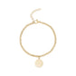 Minimal Round Charm Bracelet - Women Bracelet - The Steel Shop
