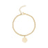 Minimal Round Charm Bracelet - Women Bracelet - The Steel Shop