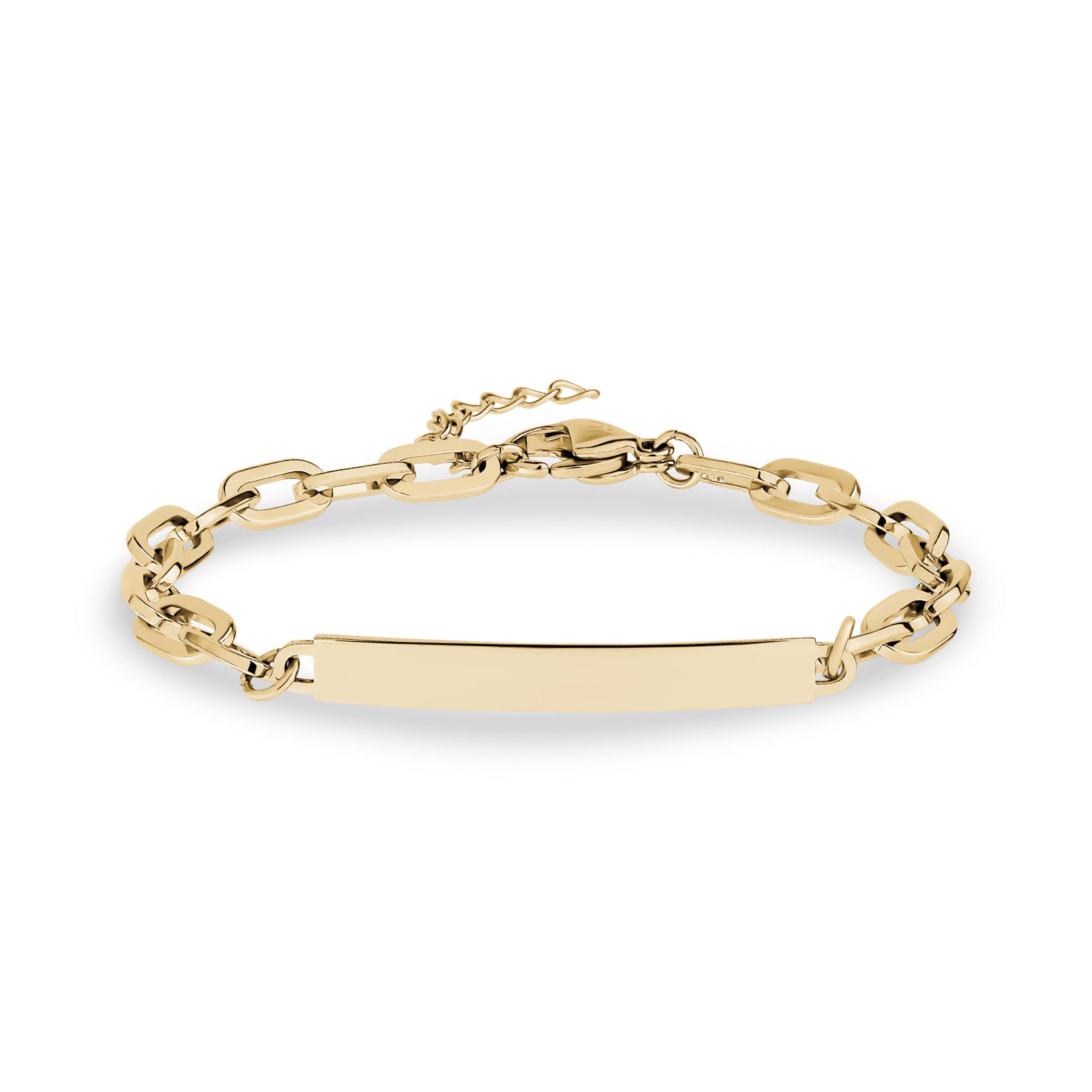 Minimal Paper Clip ID Bracelet - Women Bracelet - The Steel Shop