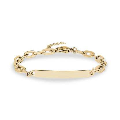 Minimal Paper Clip ID Bracelet - Women Bracelet - The Steel Shop