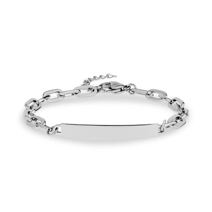 Minimal Paper Clip ID Bracelet - Women Bracelet - The Steel Shop
