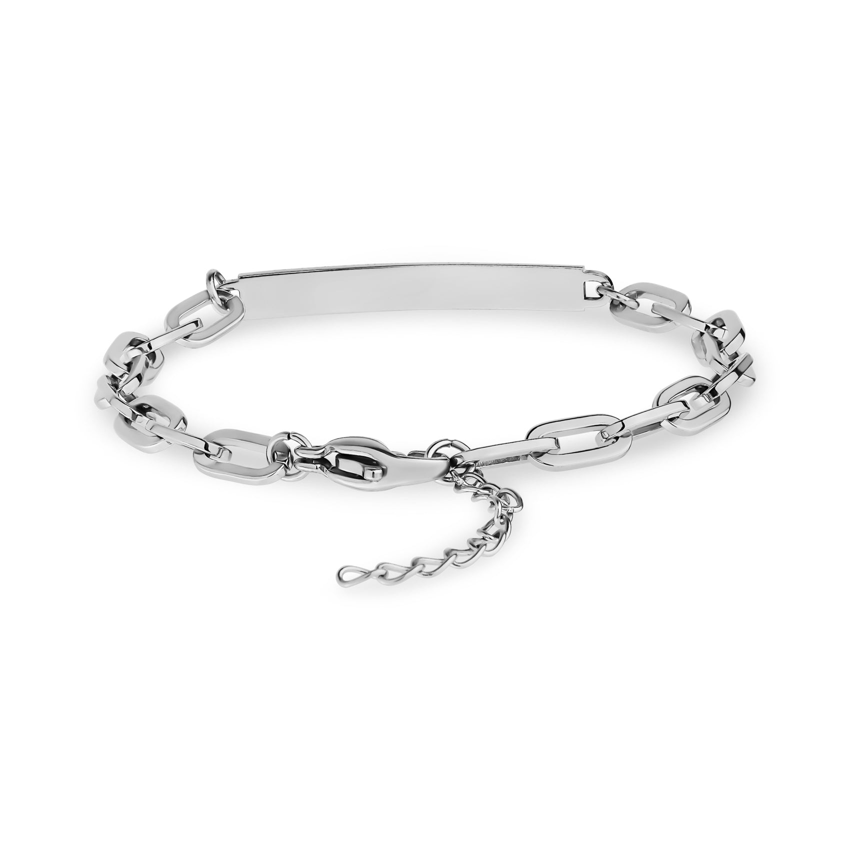Minimal Paper Clip ID Bracelet - Women Bracelet - The Steel Shop
