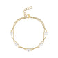 Freshwater Pearl Station Bracelet - Women Bracelet - The Steel Shop