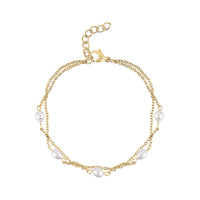 Freshwater Pearl Station Bracelet