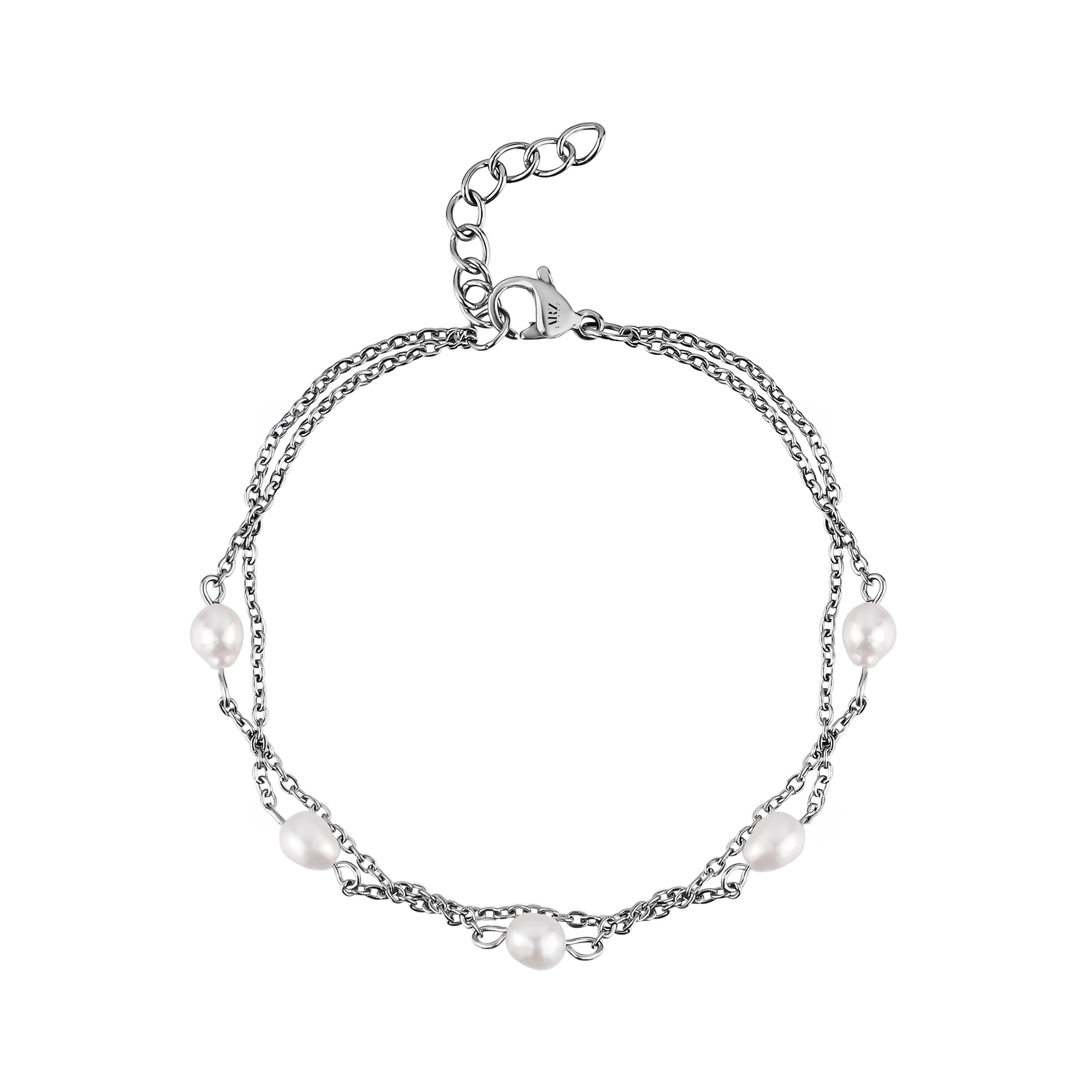 Freshwater Pearl Station Bracelet – The Steel Shop