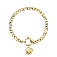 Toggle Heart Chain Bracelet