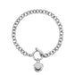 Toggle Heart Chain Bracelet