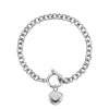 Toggle Heart Chain Bracelet