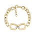 Gold stainless steel women&