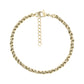 Gold stainless steel infinity twist bracelet with lobster clasp and adjustable chain extension