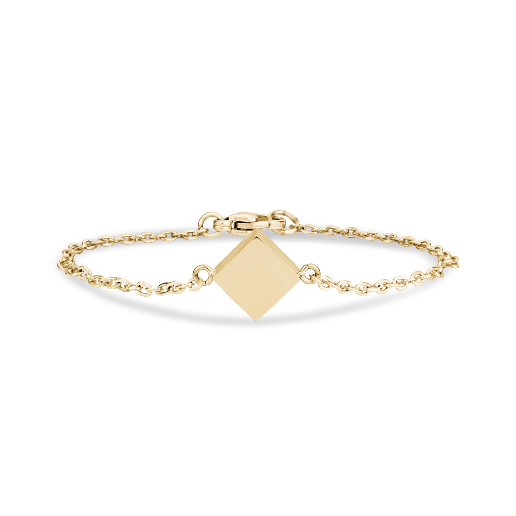 Diamond Square Urn Bracelet - Women Bracelet - The Steel Shop