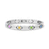 Stone-Set Greek Key Link Bracelet - Women Bracelet - The Steel Shop