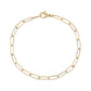 Thin Paper Clip Chain Bracelet - Women Bracelet - The Steel Shop