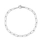Thin Paper Clip Chain Bracelet - Women Bracelet - The Steel Shop