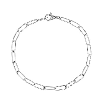 Thin Paper Clip Chain Bracelet - Women Bracelet - The Steel Shop