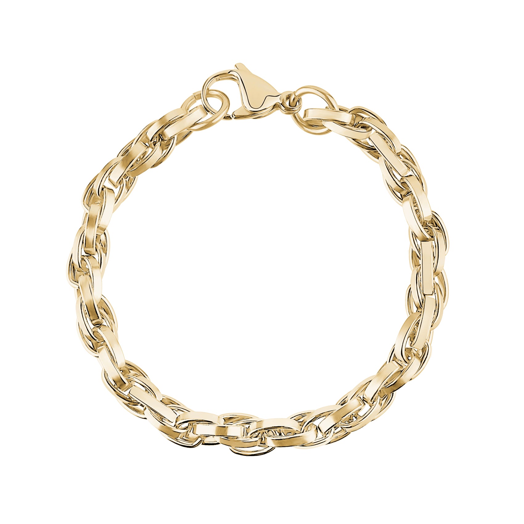 Twist Oval Link Bracelet - Women Bracelet - The Steel Shop