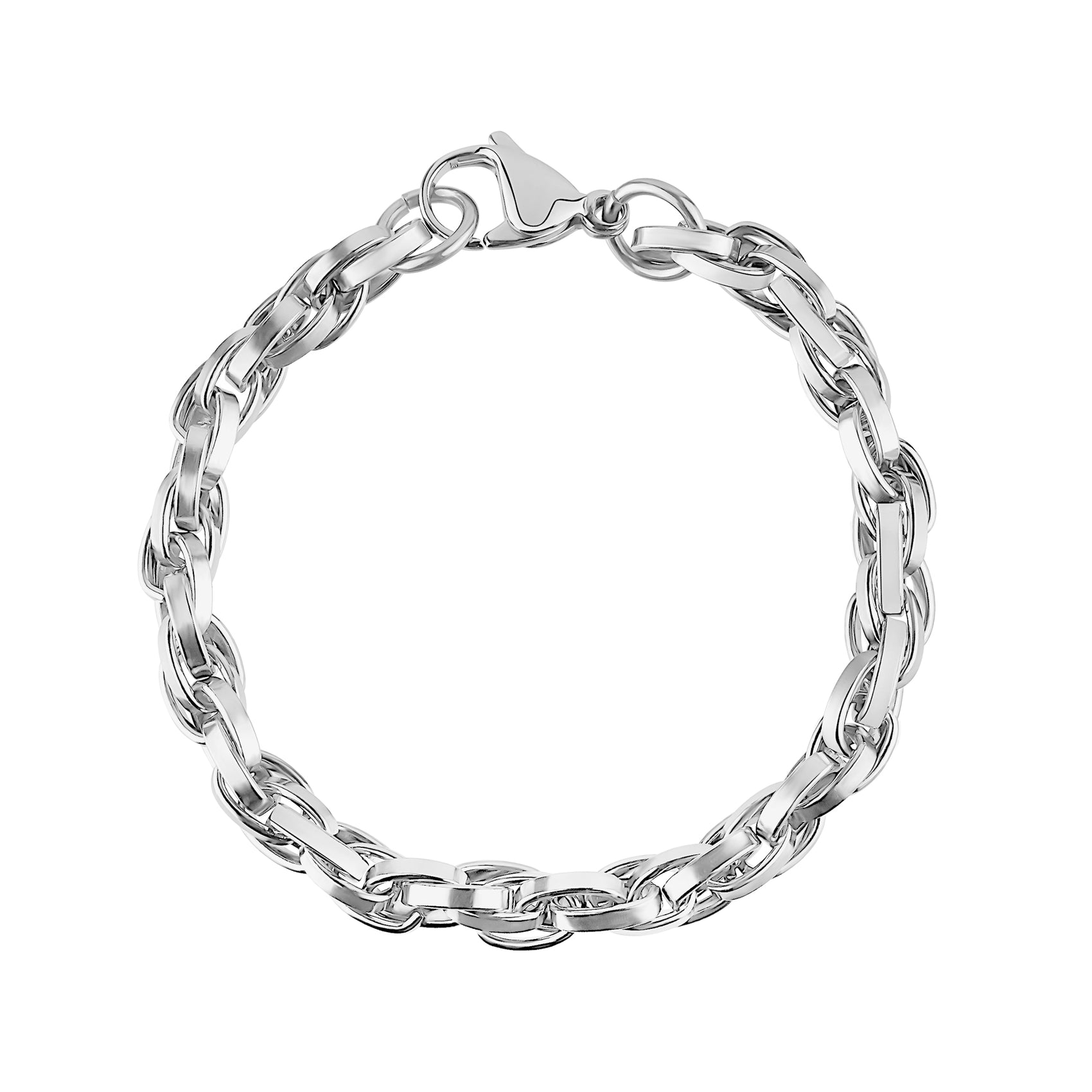 Twist Oval Link Bracelet - Women Bracelet - The Steel Shop