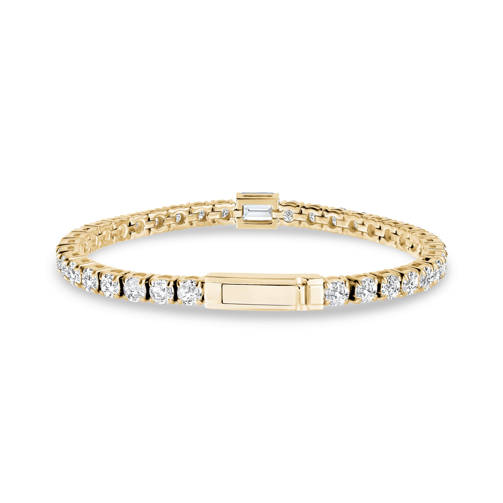 Emerald Accent Tennis Bracelet - Women Bracelet - The Steel Shop