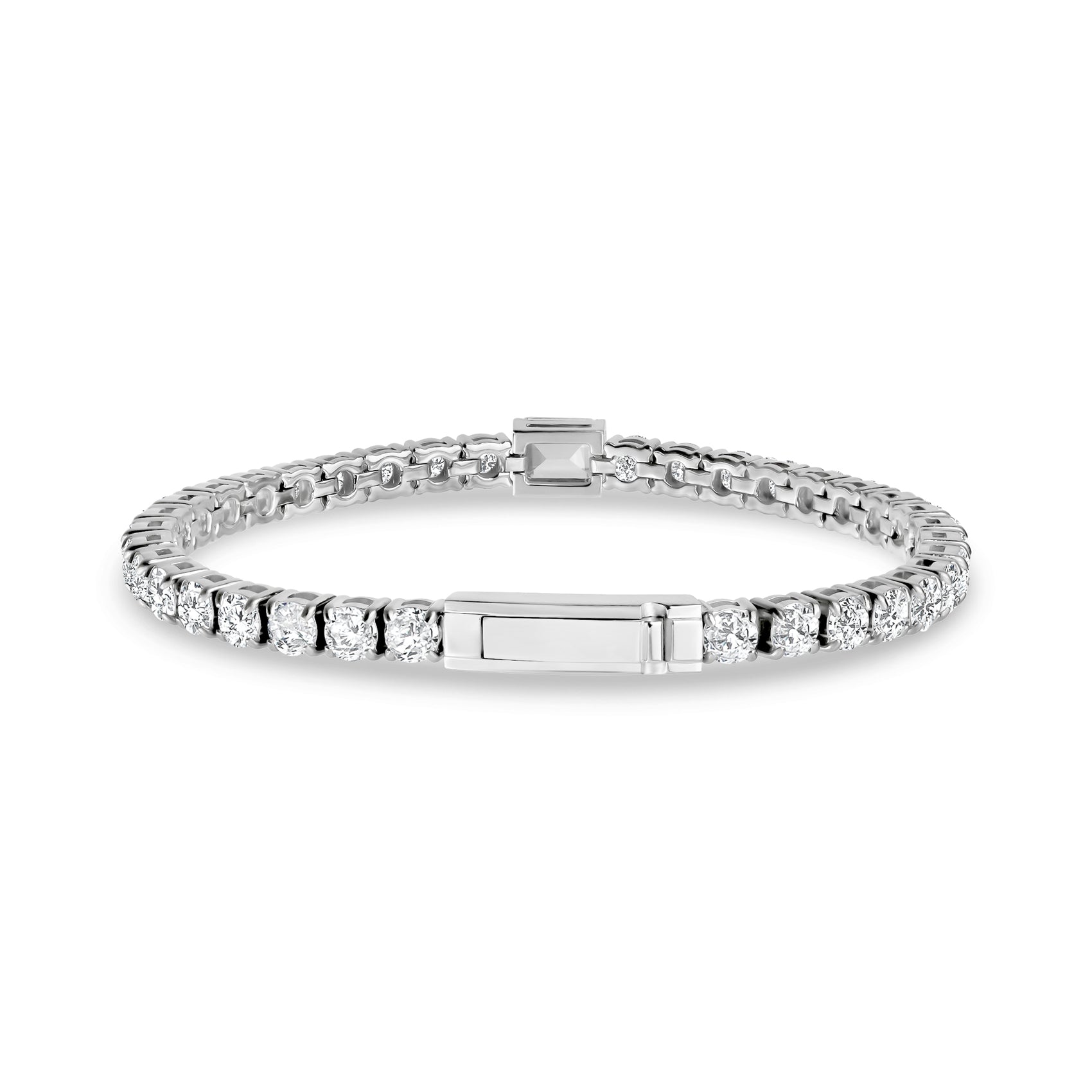 Emerald Accent Tennis Bracelet - Women Bracelet - The Steel Shop