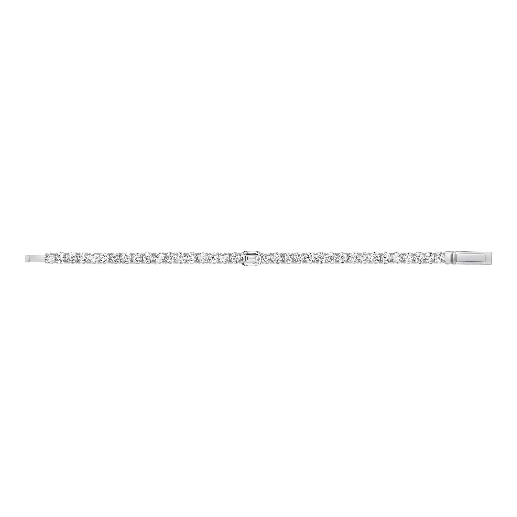 Emerald Accent Tennis Bracelet - Women Bracelet - The Steel Shop