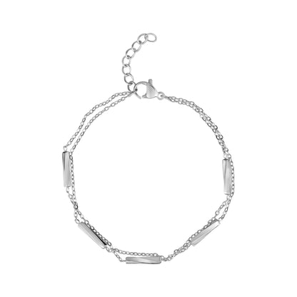 Minimalist Bar Chain Bracelet - Women Bracelet - The Steel Shop