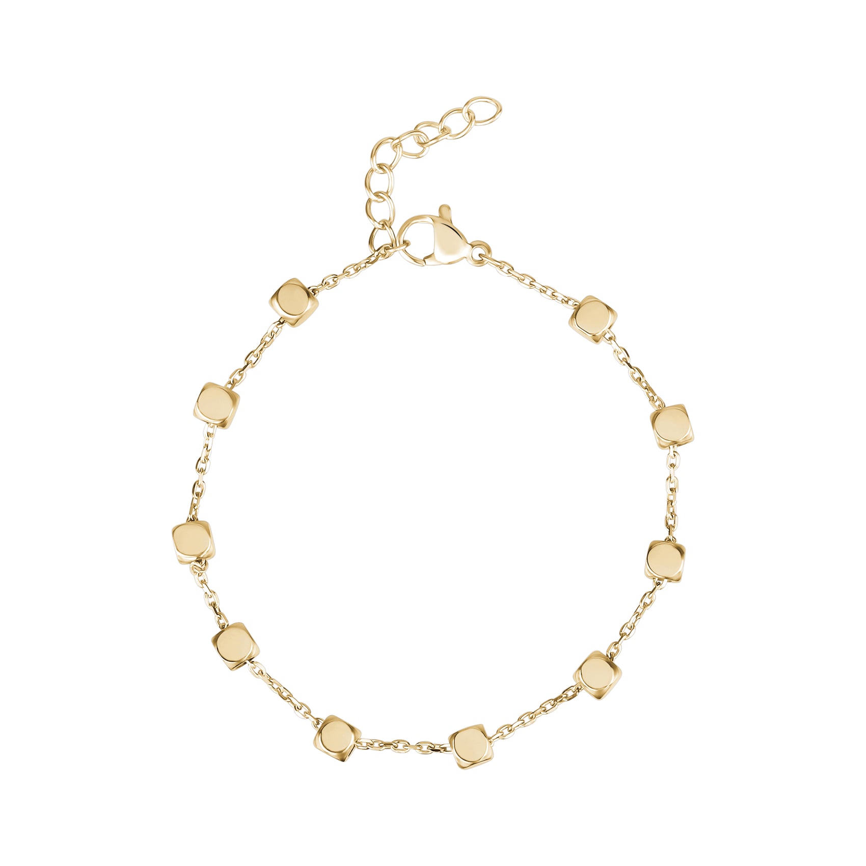 Cube Link Bracelet - Women Bracelet - The Steel Shop
