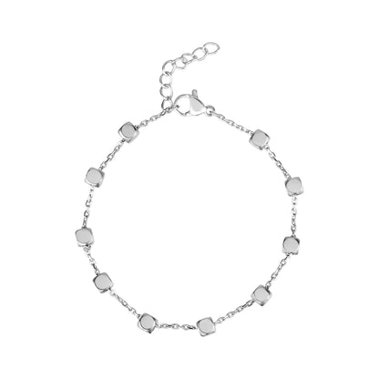 Cube Link Bracelet - Women Bracelet - The Steel Shop
