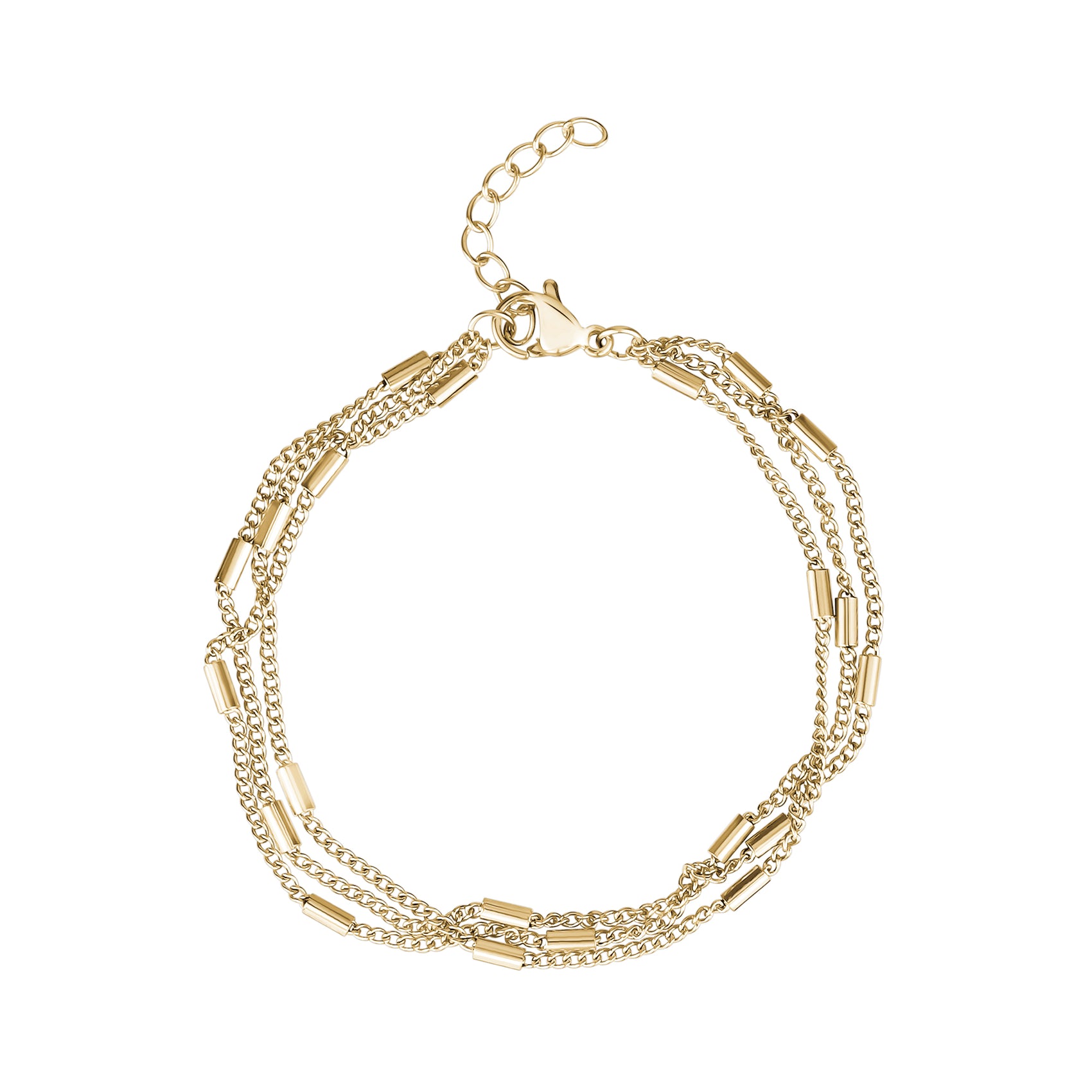 Multi-Chain Tube Bracelet - Women Bracelet - The Steel Shop