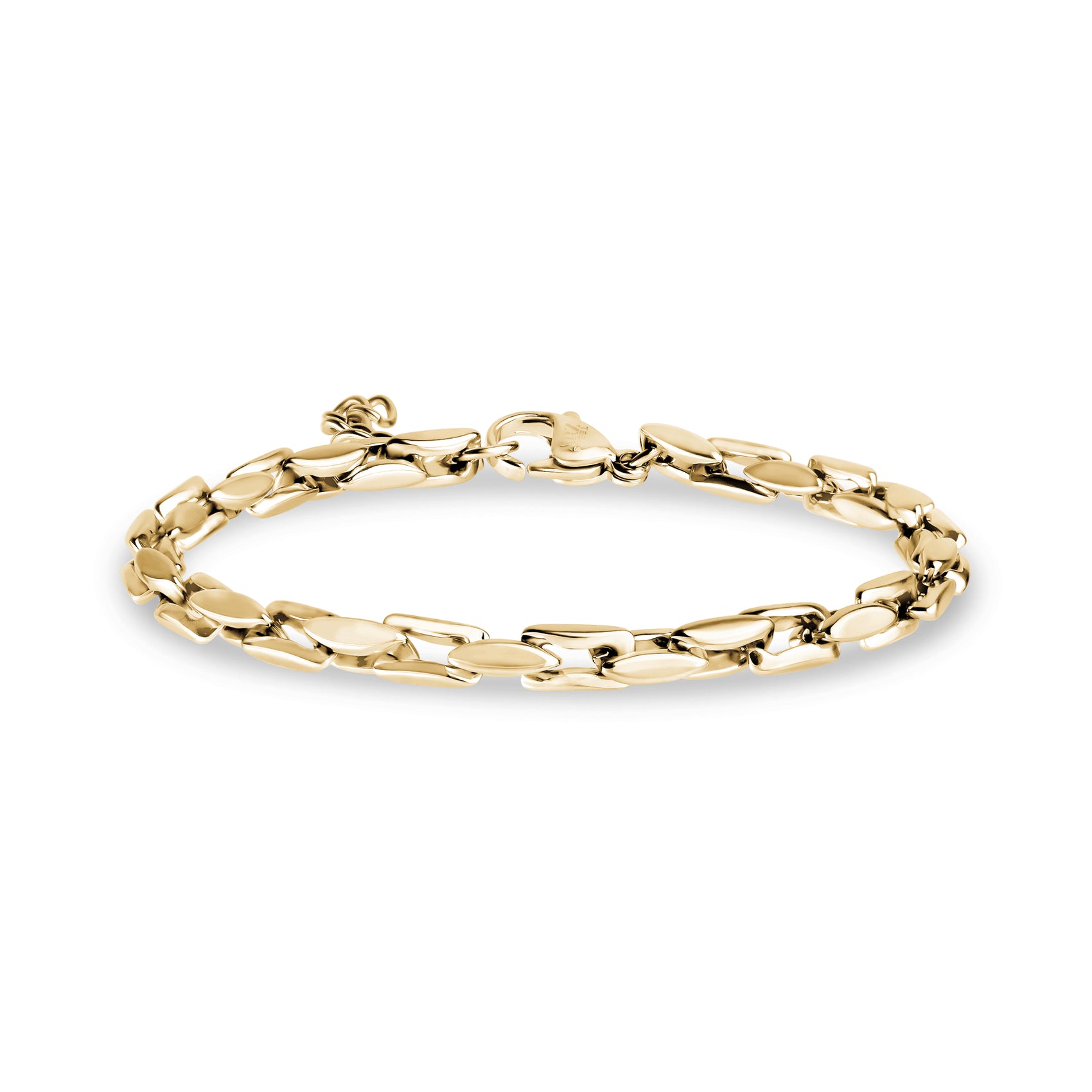 Sleek Rectangular Link Bracelet - Women Bracelet - The Steel Shop