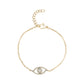 Stone-Set Protective Evil Eye Bracelet - Women Bracelet - The Steel Shop