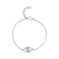 Stone-Set Protective Evil Eye Bracelet - Women Bracelet - The Steel Shop