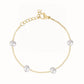 Minimalist Pearl Station Bracelet - Women Bracelet - The Steel Shop