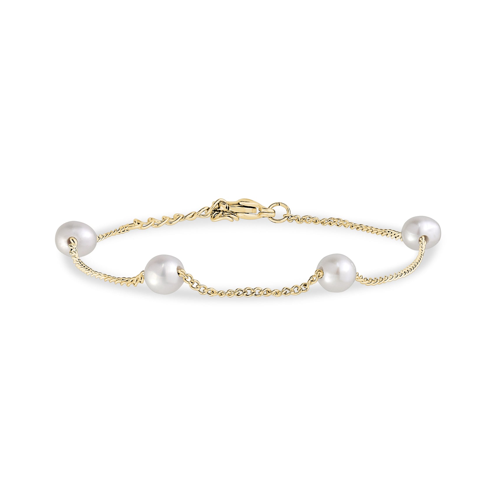 Minimalist Pearl Station Bracelet - Women Bracelet - The Steel Shop