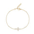 Pavé Side Cross Bracelet - Women Bracelet - The Steel Shop