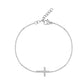 Pavé Side Cross Bracelet - Women Bracelet - The Steel Shop