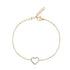 Pavé Open Heart Bracelet - Women Bracelet - The Steel Shop
