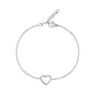 Pavé Open Heart Bracelet - Women Bracelet - The Steel Shop