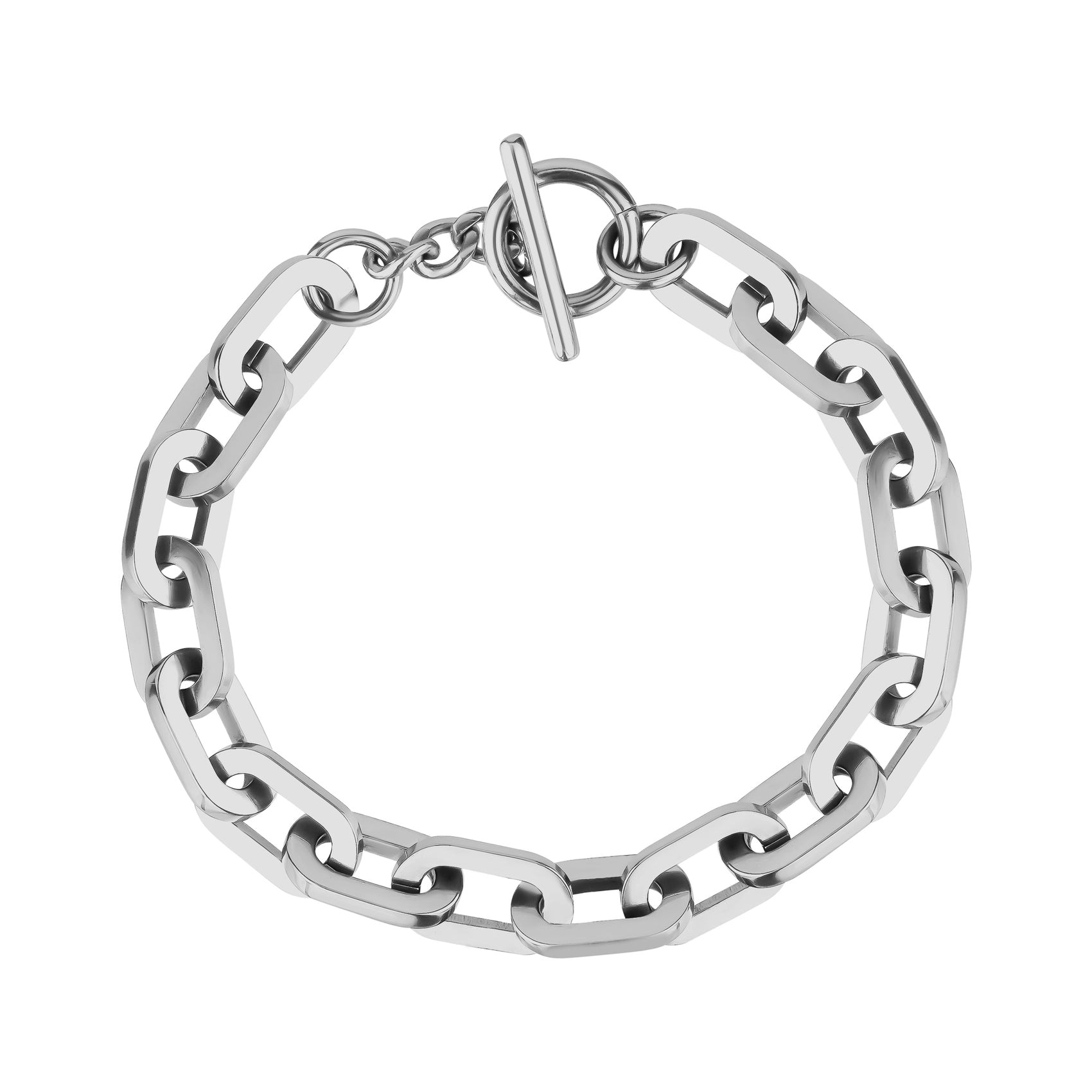 Chunky Paper Clip Bracelet - Women Bracelet - The Steel Shop