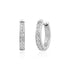 Stone-Set Slim Huggie Earrings - Earrings - The Steel Shop