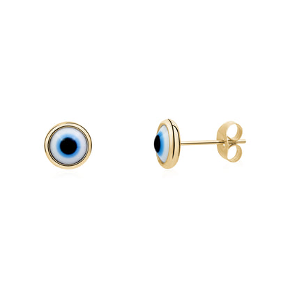 Protective Evil Eye Stud Earrings - Earrings - The Steel Shop