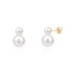 Double Pearl Stud Earrings - Earrings - The Steel Shop