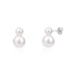 Double Pearl Stud Earrings - Earrings - The Steel Shop