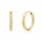 Polished Twist Huggie Earrings - Earrings - The Steel Shop