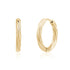 Polished Twist Huggie Earrings - Earrings - The Steel Shop