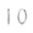 Polished Twist Huggie Earrings - Earrings - The Steel Shop
