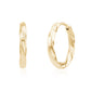 Swirl Shine Huggie Earrings - Earrings - The Steel Shop